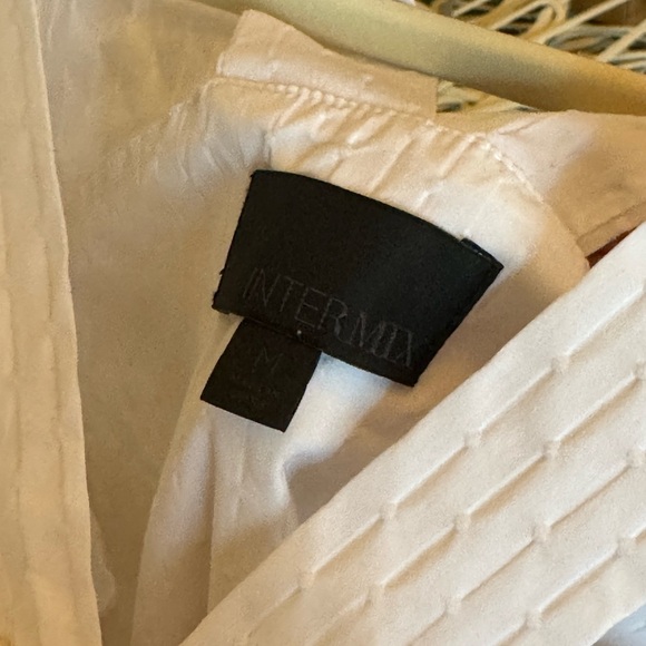 Intermix White Ruffled Halter & Off the Shoulder Blouse Medium - Picture 3 of 3